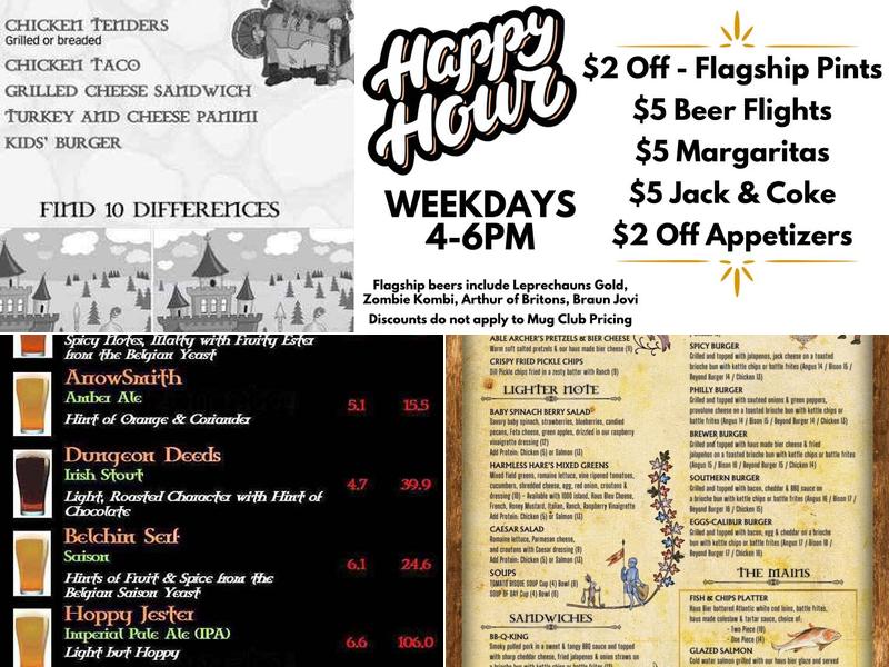 Floyd County Brewing Company Menu