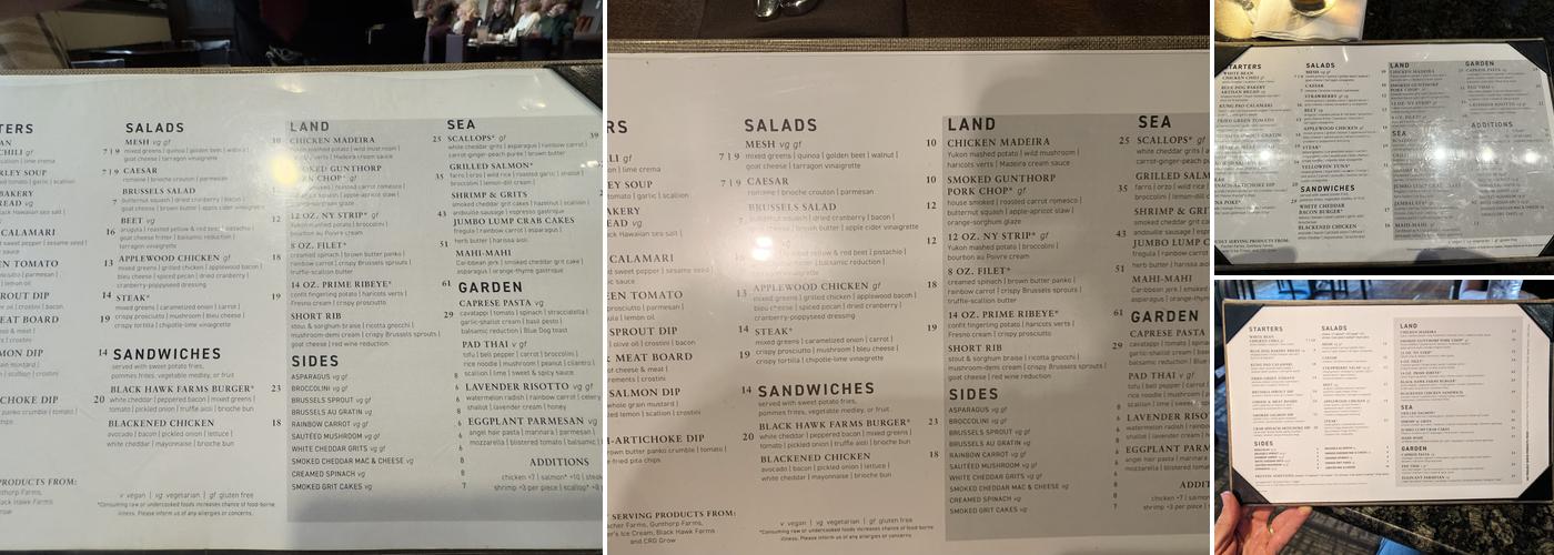 Mesh - Louisville Menu