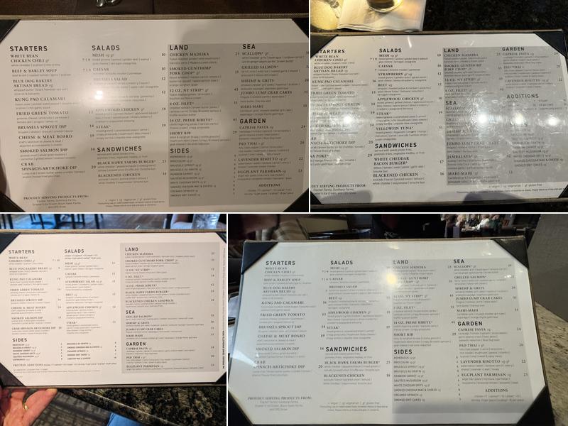 Mesh - Louisville Menu