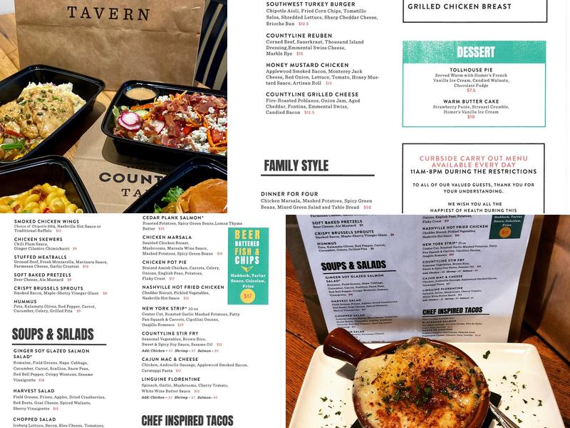Countyline Tavern Menu
