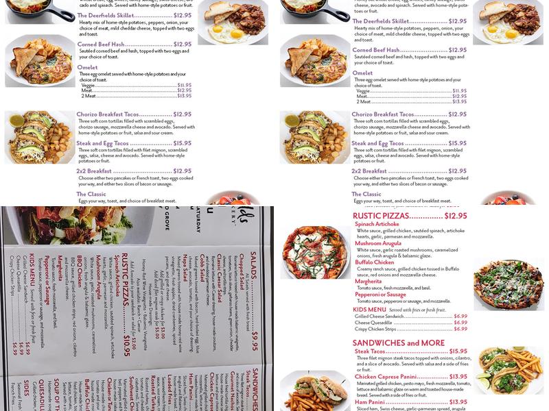 Deerfields Bakery - Buffalo Grove Menu