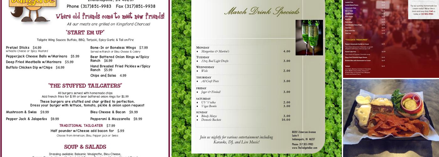 The Tailgate Menu