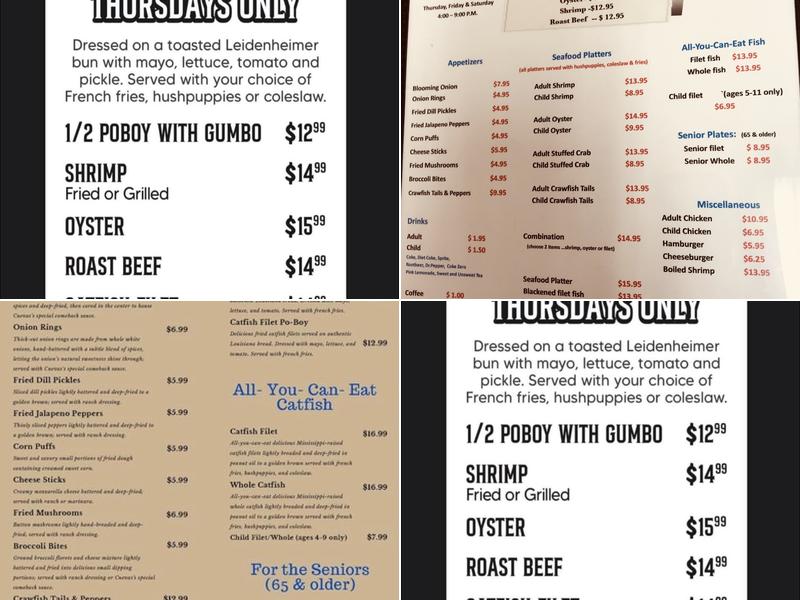 Cuevas Fish House Menu