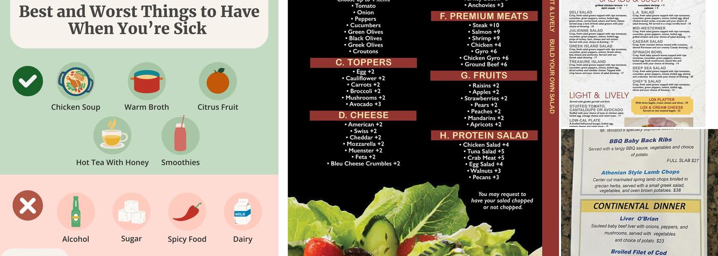 The Continental Restaurant & Banquets Menu