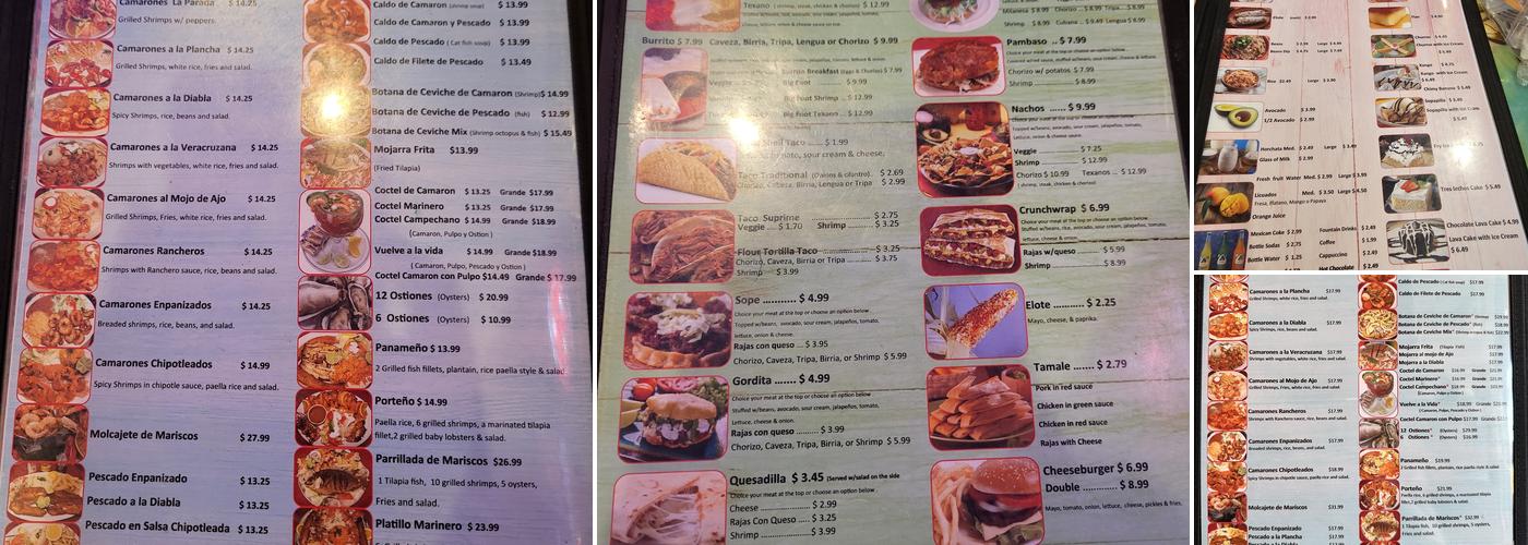 La Parada Menu