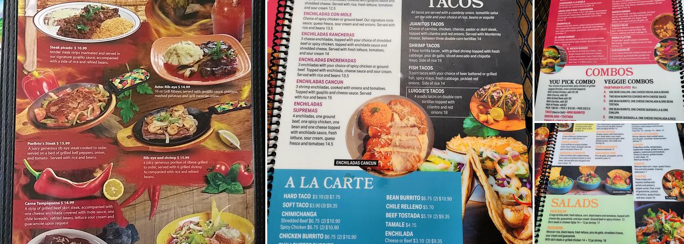 El Meson Menu