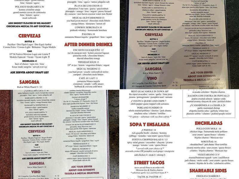 Festiva Menu
