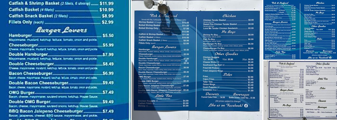 Hot Fins Menu