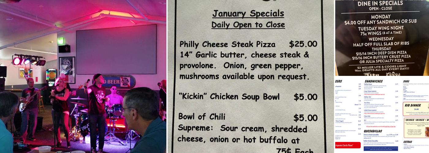 Halftime Bar & Grill Menu