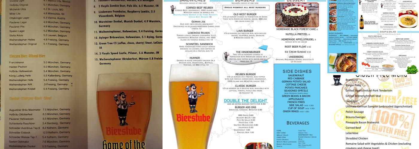 Bierstube Moline Menu