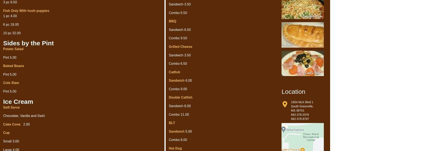 Pasquale's Pizza & Frostop Of Greenville Menu