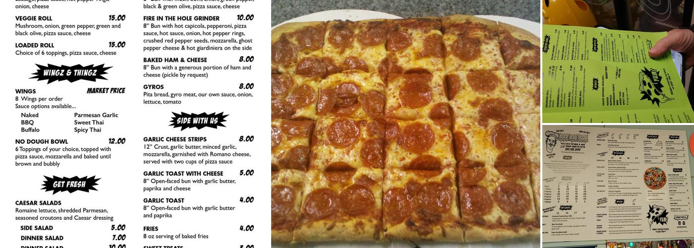 River Bend Pizza Menu