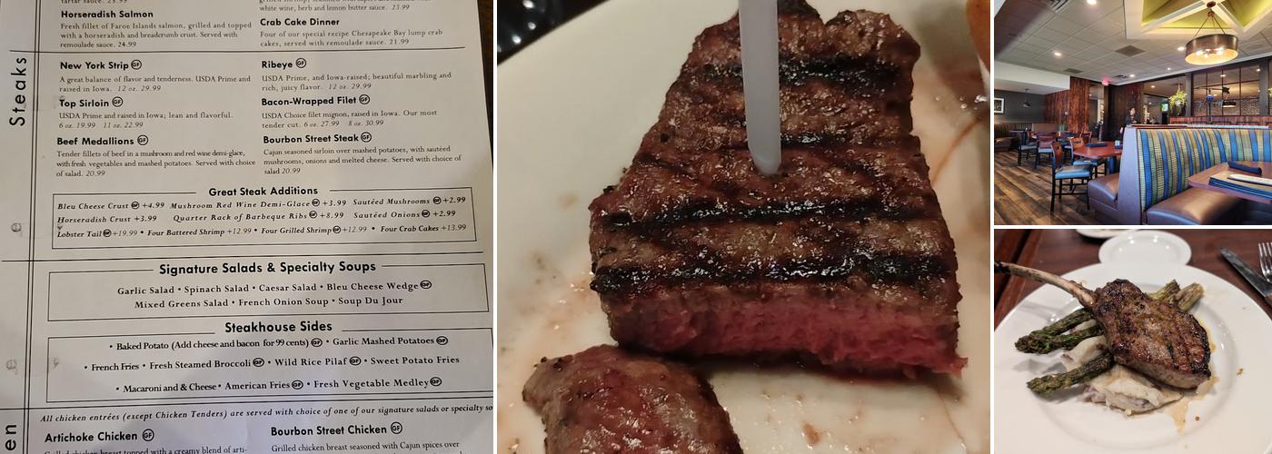 Mo Brady's Steakhouse Menu