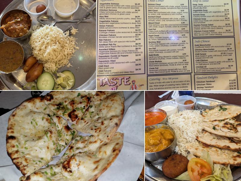 Taste of India Menu