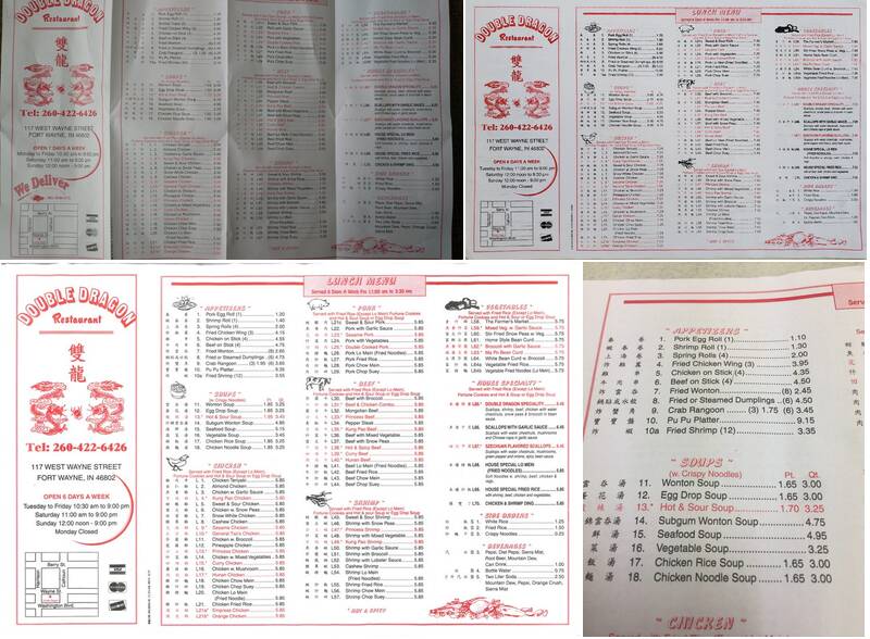 Double Dragon Restaurant, Fort Wayne Menu, Reviews (203), Photos (43