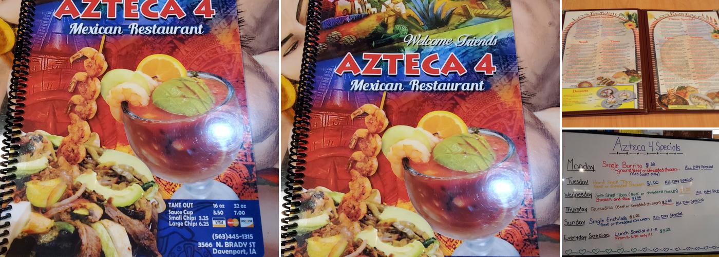 Azteca 4 Menu