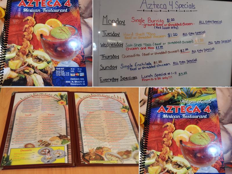 Azteca 4 Menu
