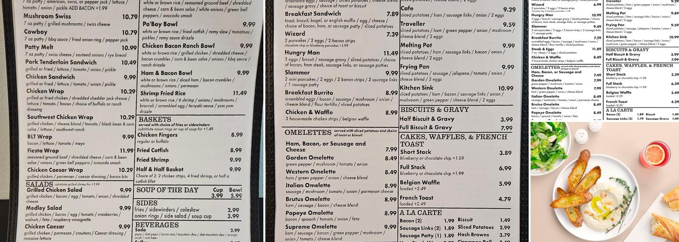 Leo Cafe Menu
