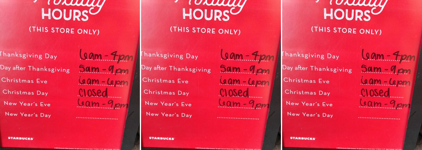 Starbucks Menu
