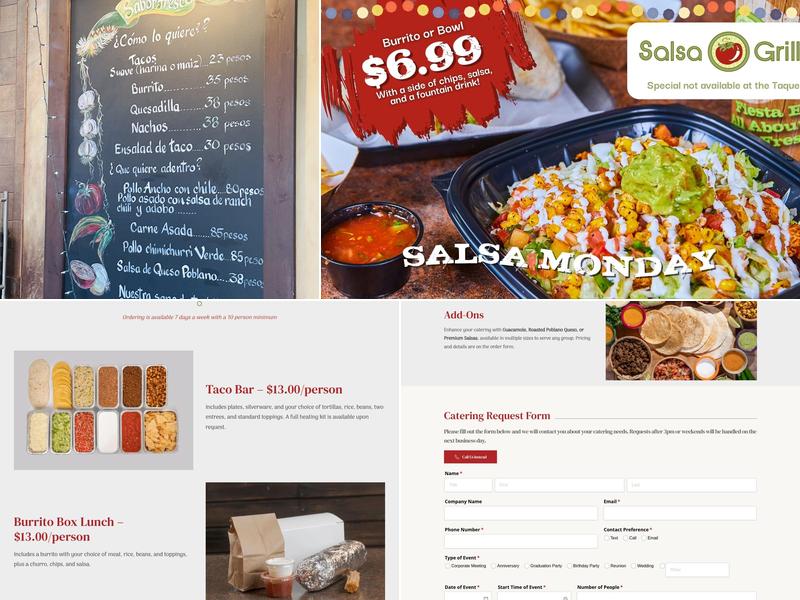 Salsa Grille North Menu