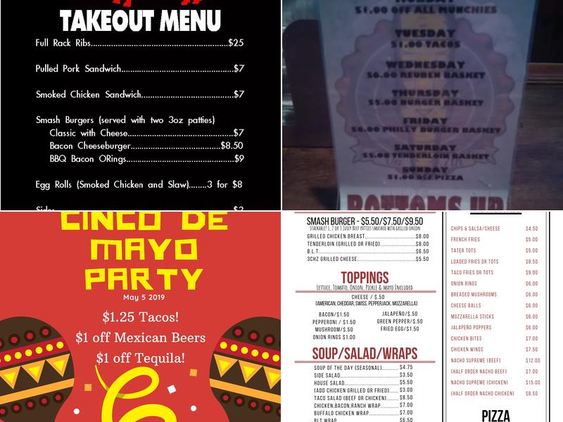 Bottoms Up On 7th Menu