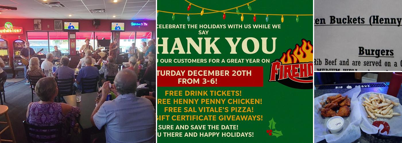 Firehouse Bar & Grill Menu