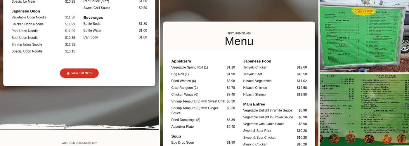 Hopsing's Menu