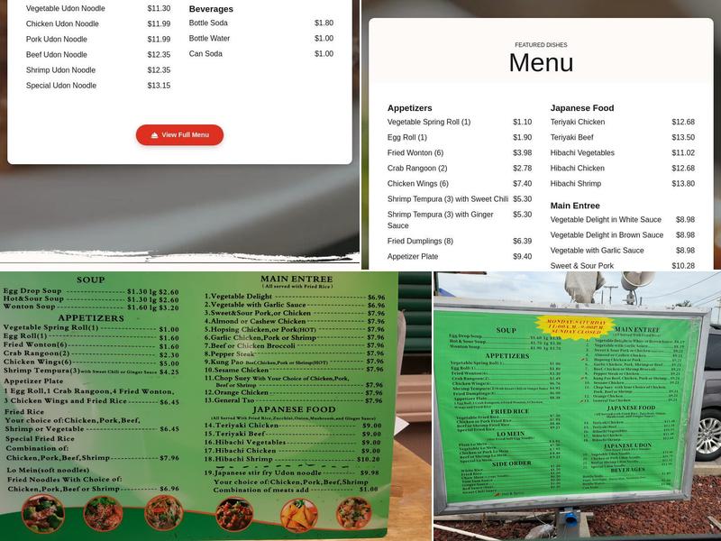 Hopsing's Menu