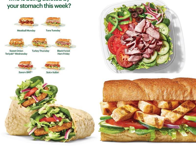Subway Menu
