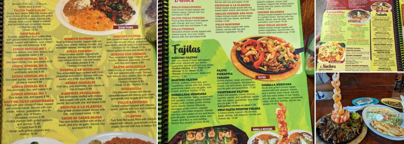 El Potro Restaurant Grill Menu