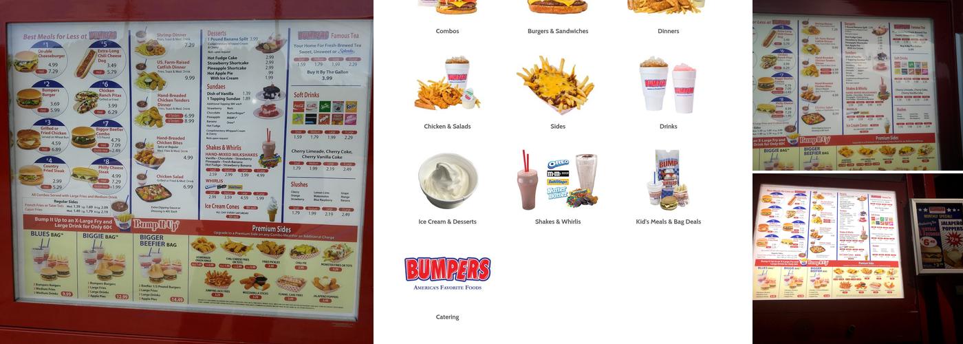 Bumpers Drive-In of America Menu