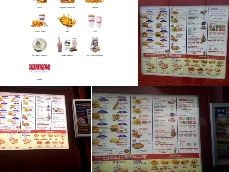 Bumpers Drive-In of America Menu