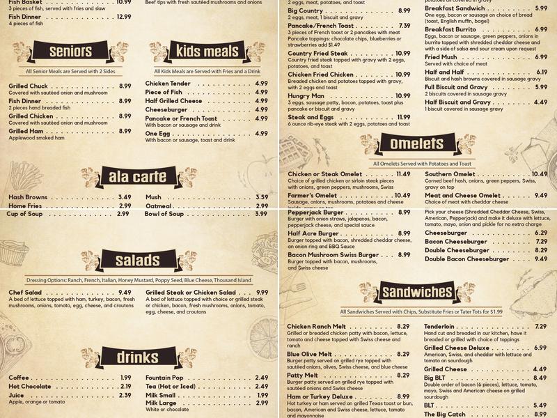 Half Acre Menu