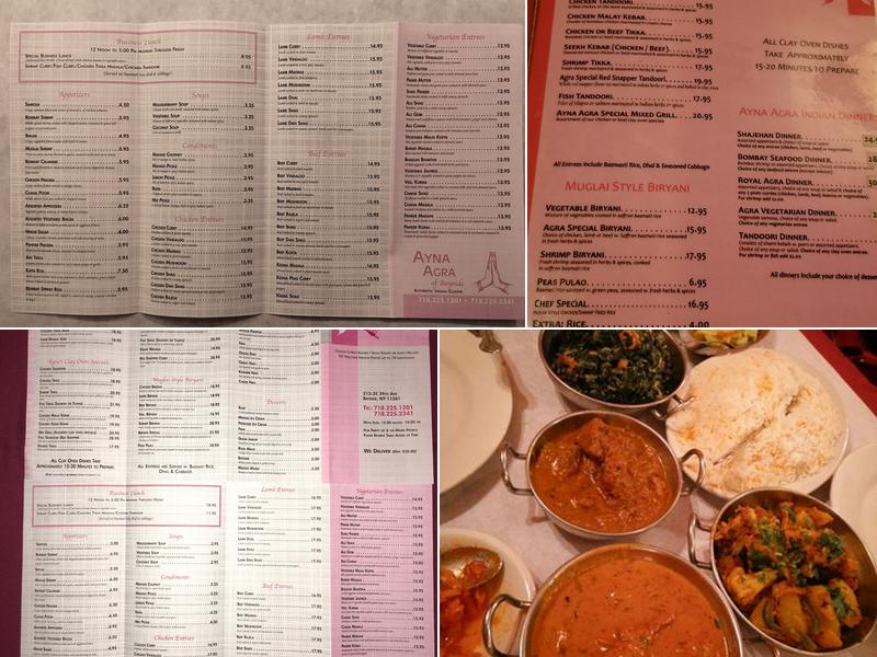 Ayna Agra Menu