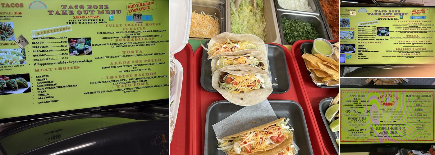 Taco Zone Menu