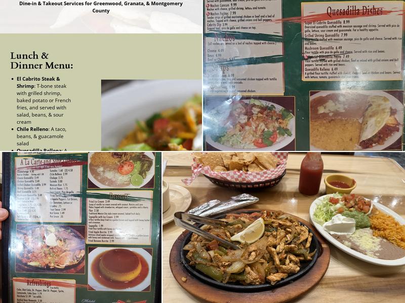 El Cabrito Menu