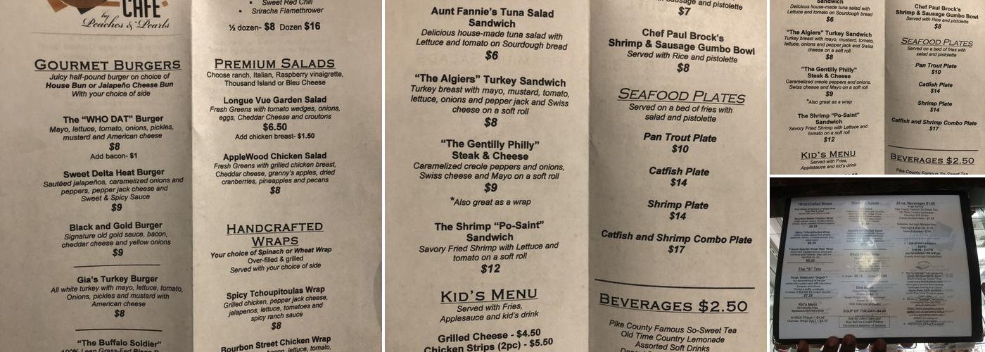 Sweet Tooth Café Menu