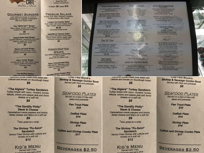 Sweet Tooth Café Menu