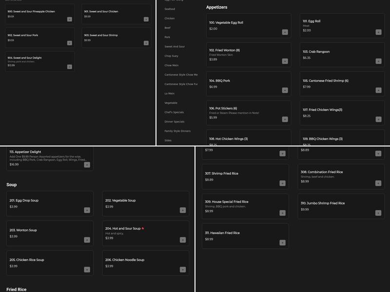 Good Luck Chop Suey Menu