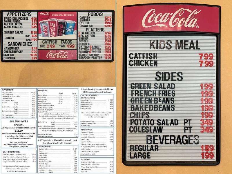 Mr Whiskers Fish & Grill Menu