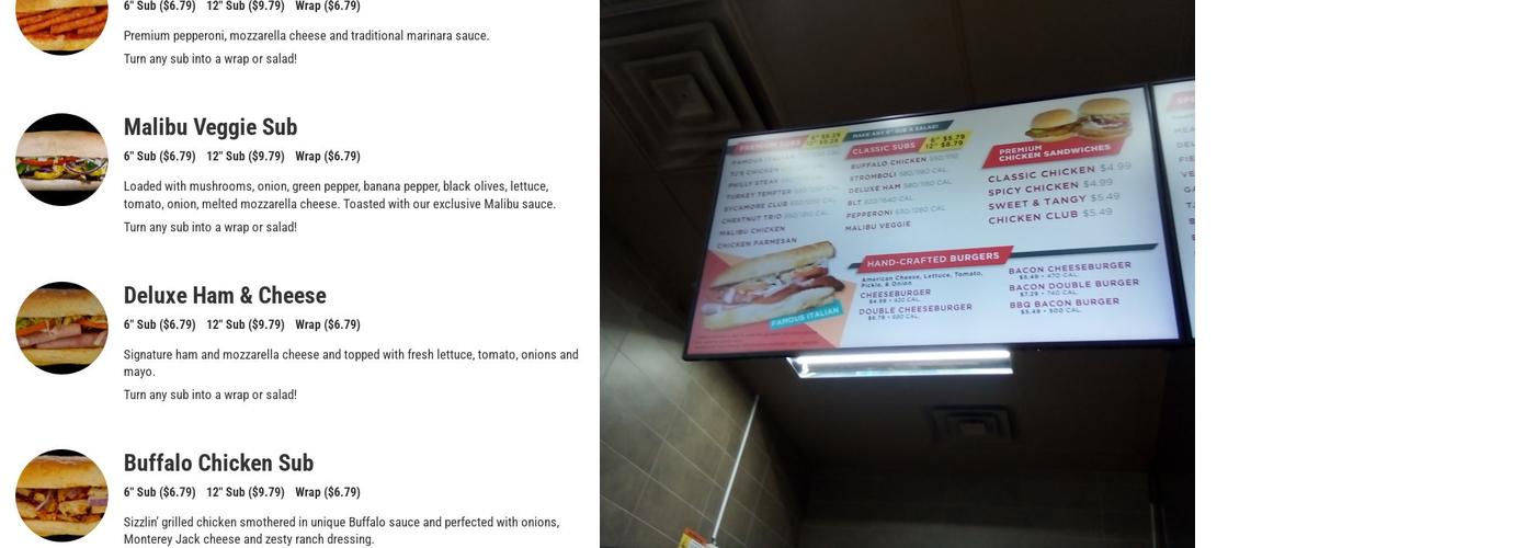 Elmo's Pizza & Subs Menu