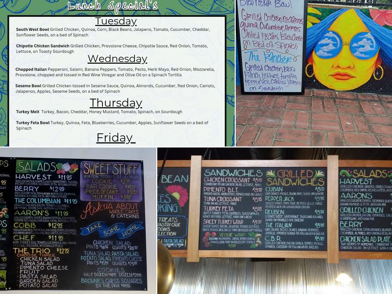 Second Street Bean Menu