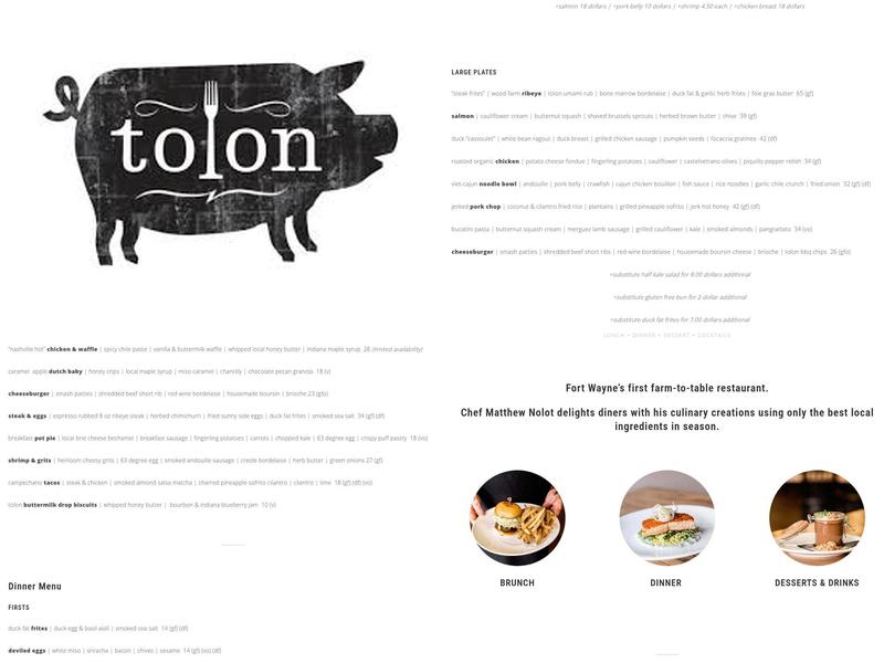 Tolon Menu