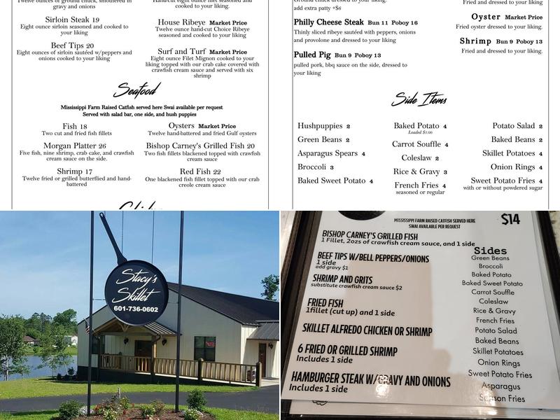 Stacy's Skillet Menu