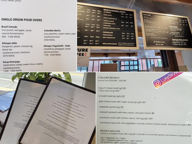 Conjure Coffee ~ Cafe & Coffee Roastery Menu