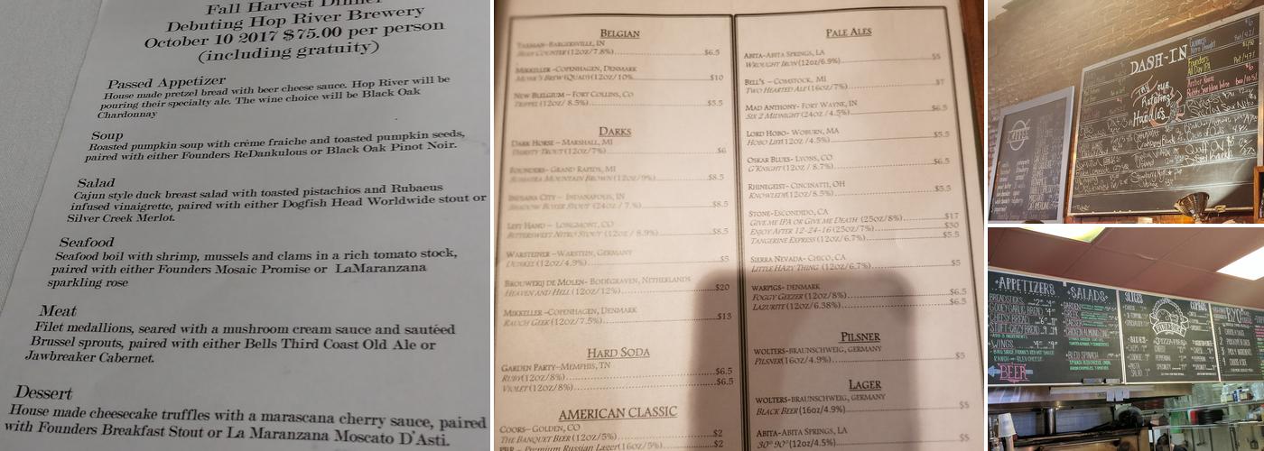 Dash-In Menu