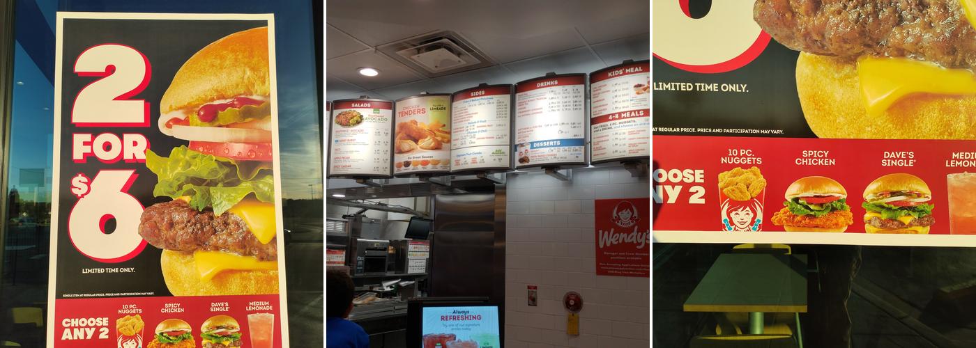 Wendy's Menu