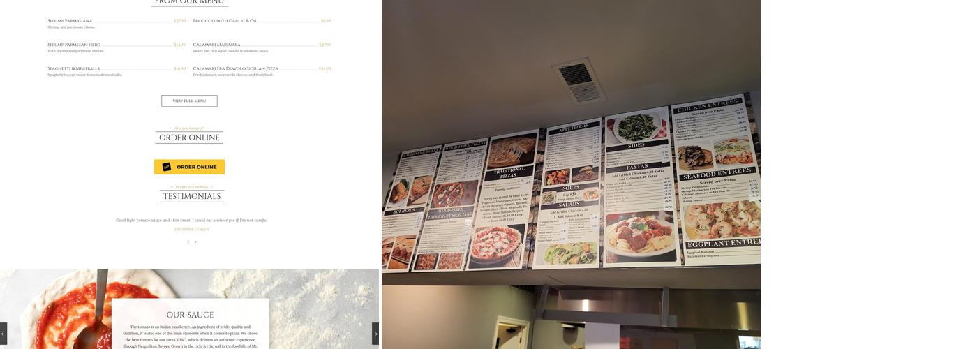 Flames Woodfired Pizza Menu