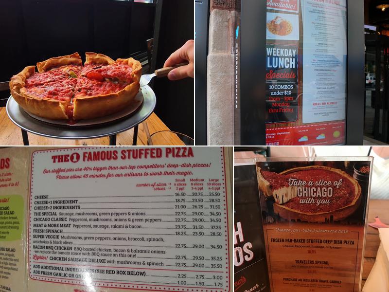 Giordano's Menu