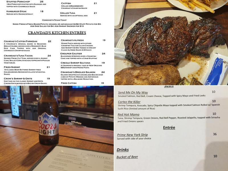 Crawdad's Menu
